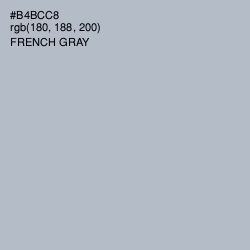 #B4BCC8 - French Gray Color Image